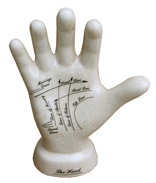 Ceramic Palmistry Hand 24cm