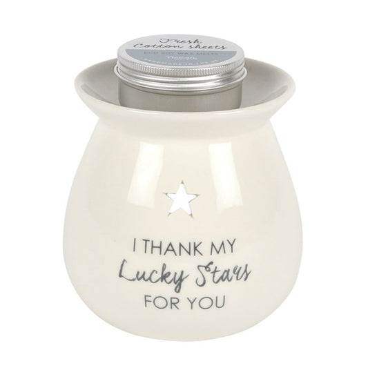 Lucky Stars Wax Melt Burner Gift Set
